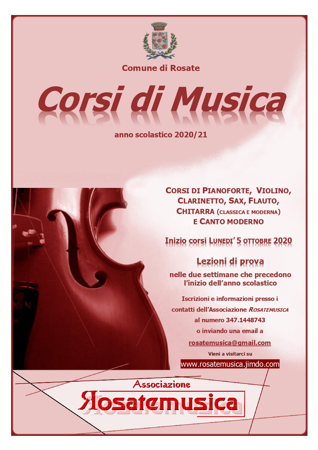 Corsi di Musica – anno scolastico 2020/2021