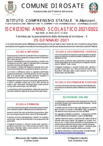 Iscrizioni Anno Scolastico 2021/2022