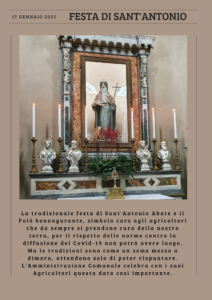 Festa di Sant’Antonio Abate – 17 Gennaio 2022