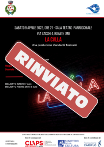 Annullamento e rinvio evento: La Cvlla – Teatro dei Navigli/Viandanti teatranti