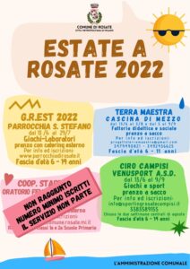 Centri estivi a Rosate 2022