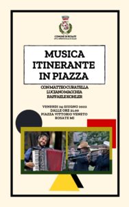Musica itinerante in Piazza con Curatella, Macchia e Kohler.