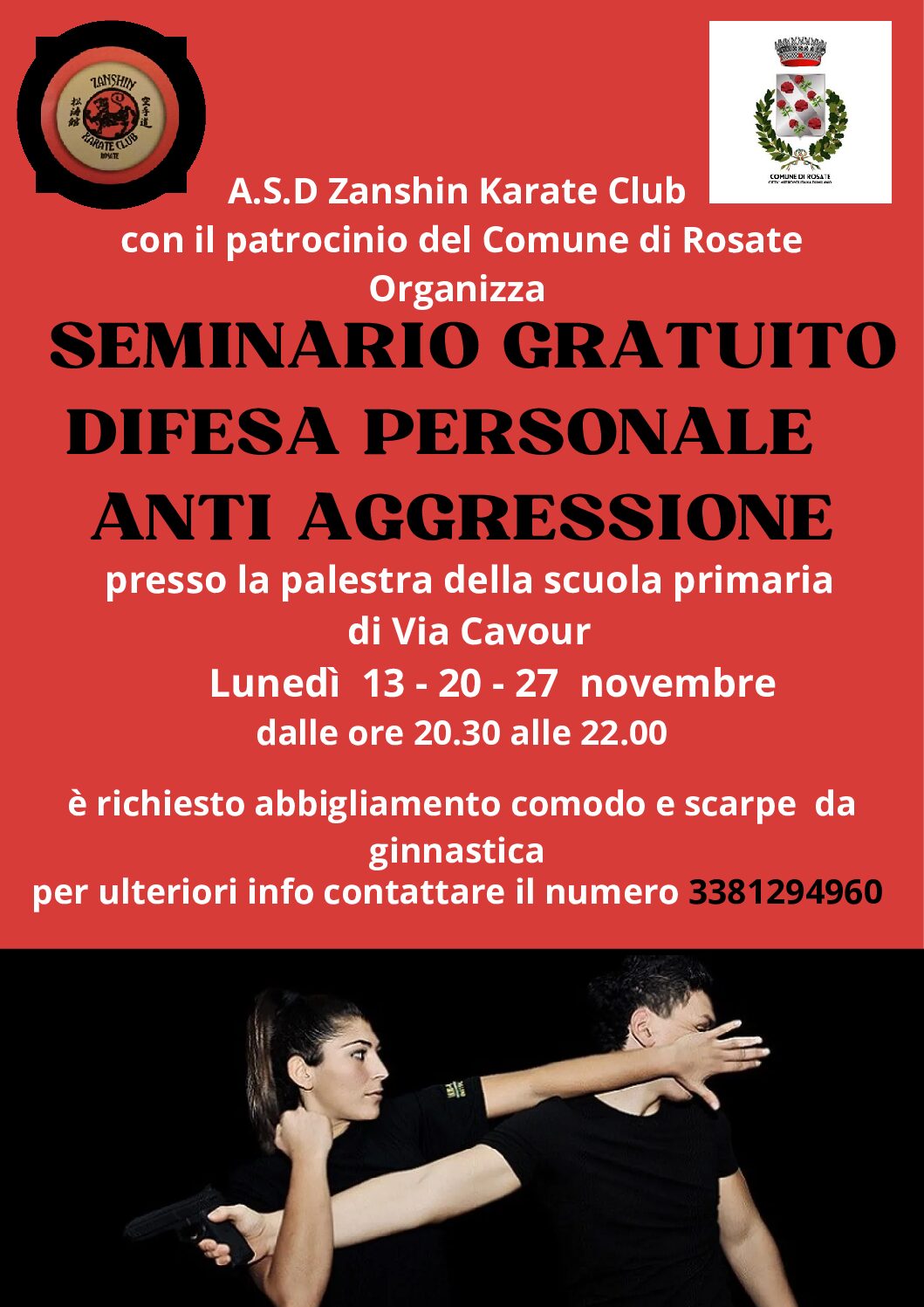 Seminario difesa personale antiaggressione