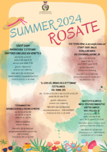 Summer 2024  – centri estivi a Rosate